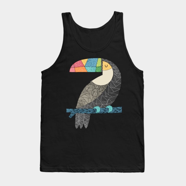 Tucan Chilling Tank Top by paviash